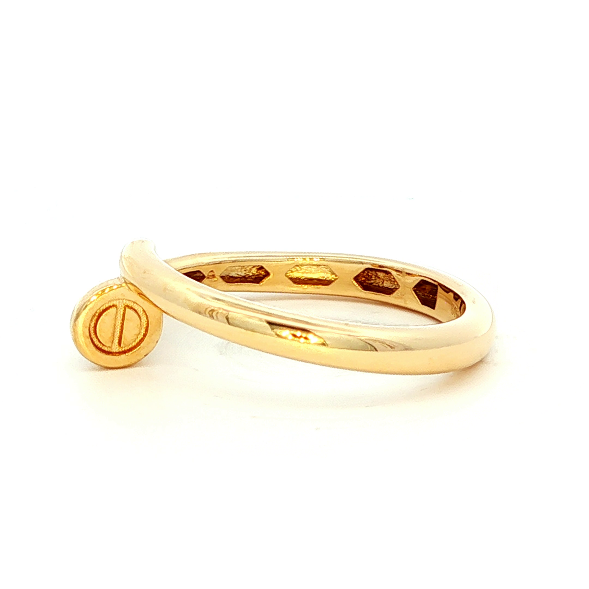 Cautier Nail Design Inspired Ring in Yellow Gold