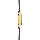 Sekonda Womens Gold Watch Brown Leather Strap White Dial
