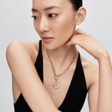 Pandora Gemini Zodiac Oversized Medallion Charm