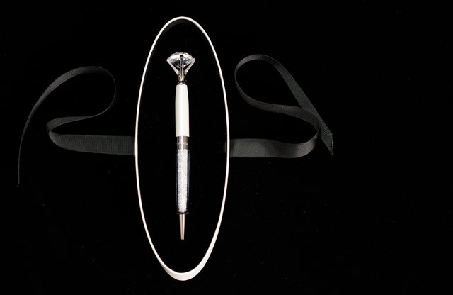 GEORGINI DIAMOND PEN ROSE GOLD / PEARL