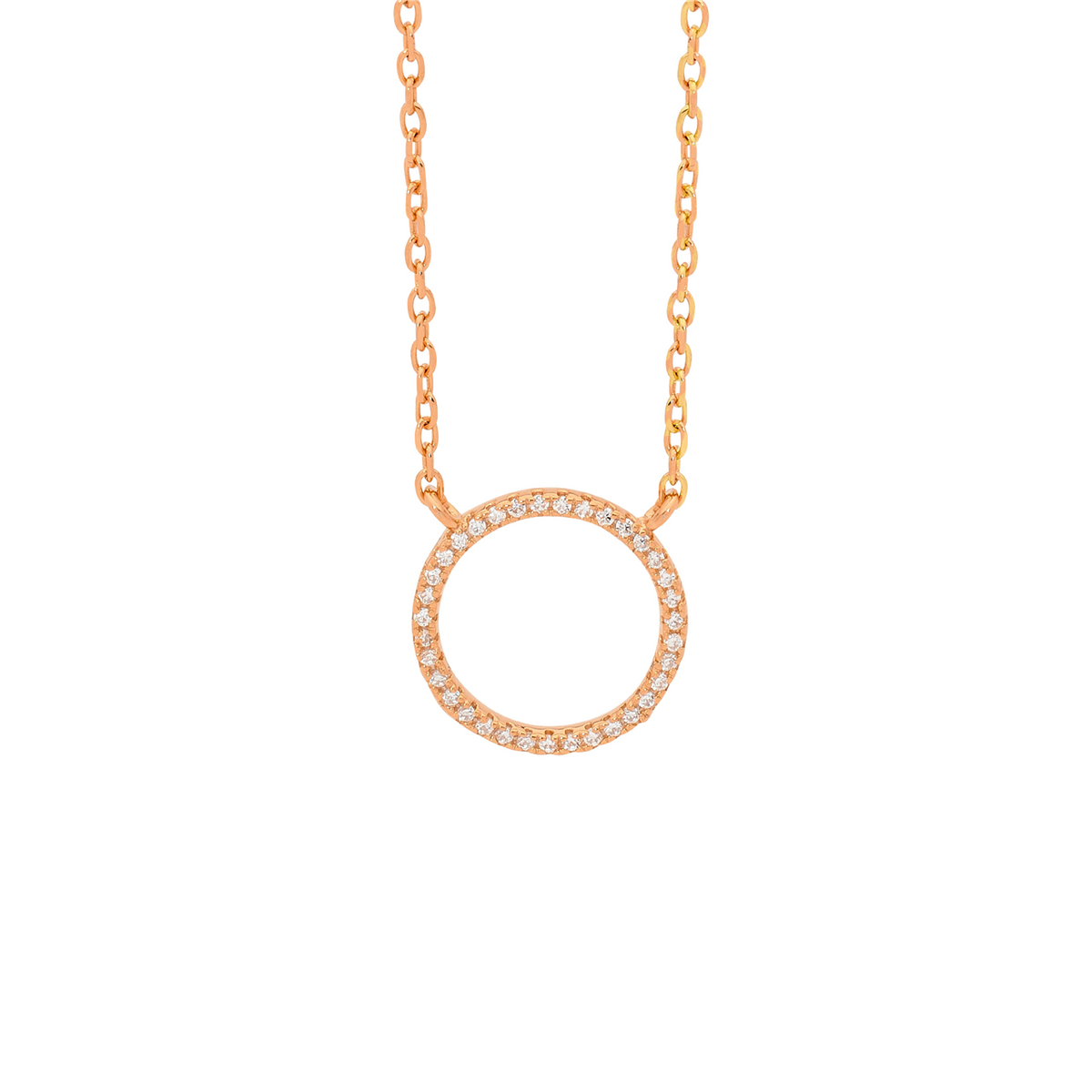 Rose Gold Open Circle Pendant