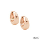 Ellani Stainless Steel Hoop Earrings