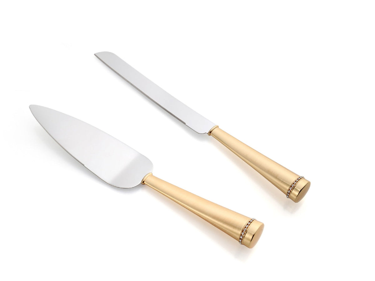 Cake Knife & Server Set, Gp Handles