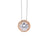 Ellani Solitaire with Halo & Rose Gold Plating Pendant