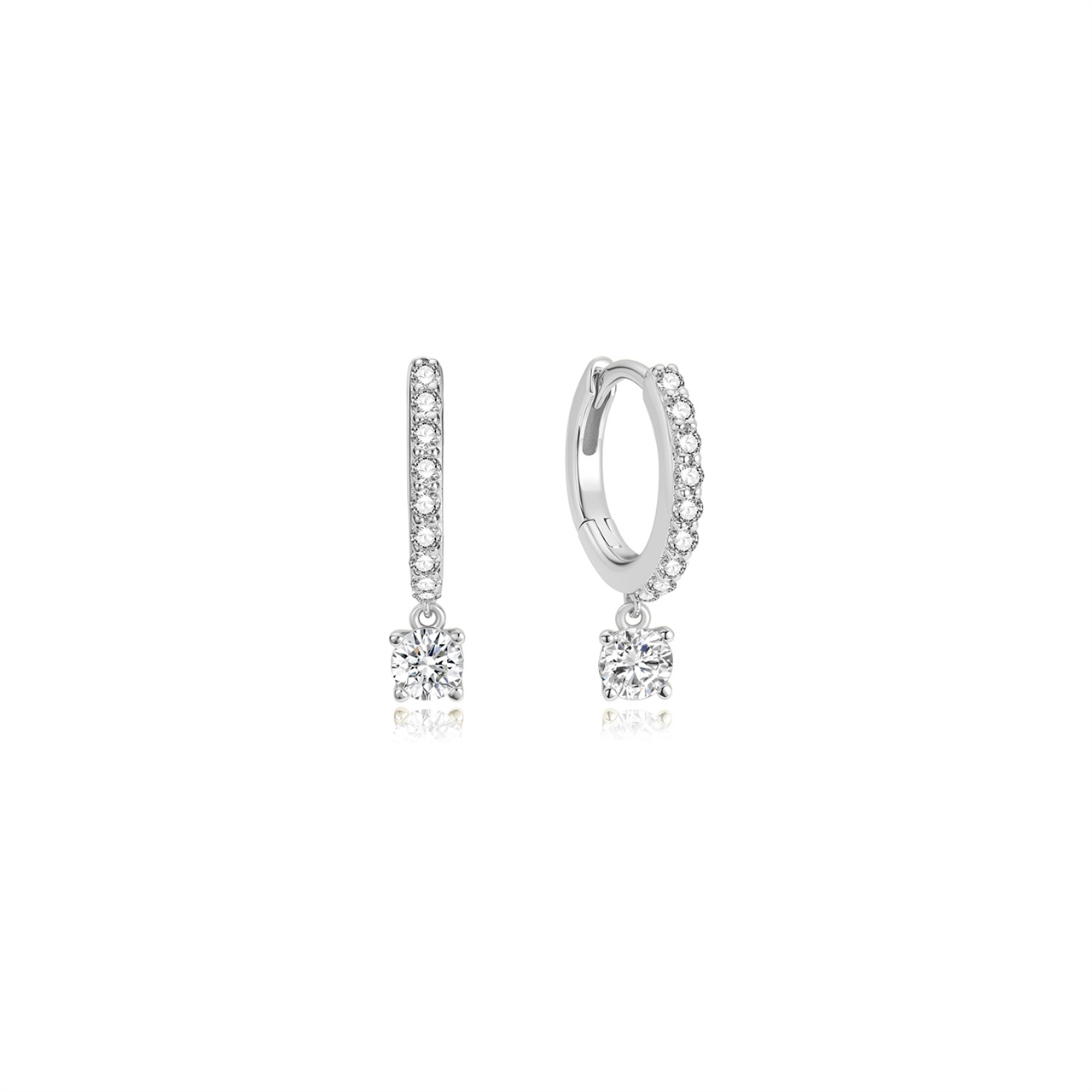 Ania Haie Gold Dangling Sparkle Huggie Hoop Earrings