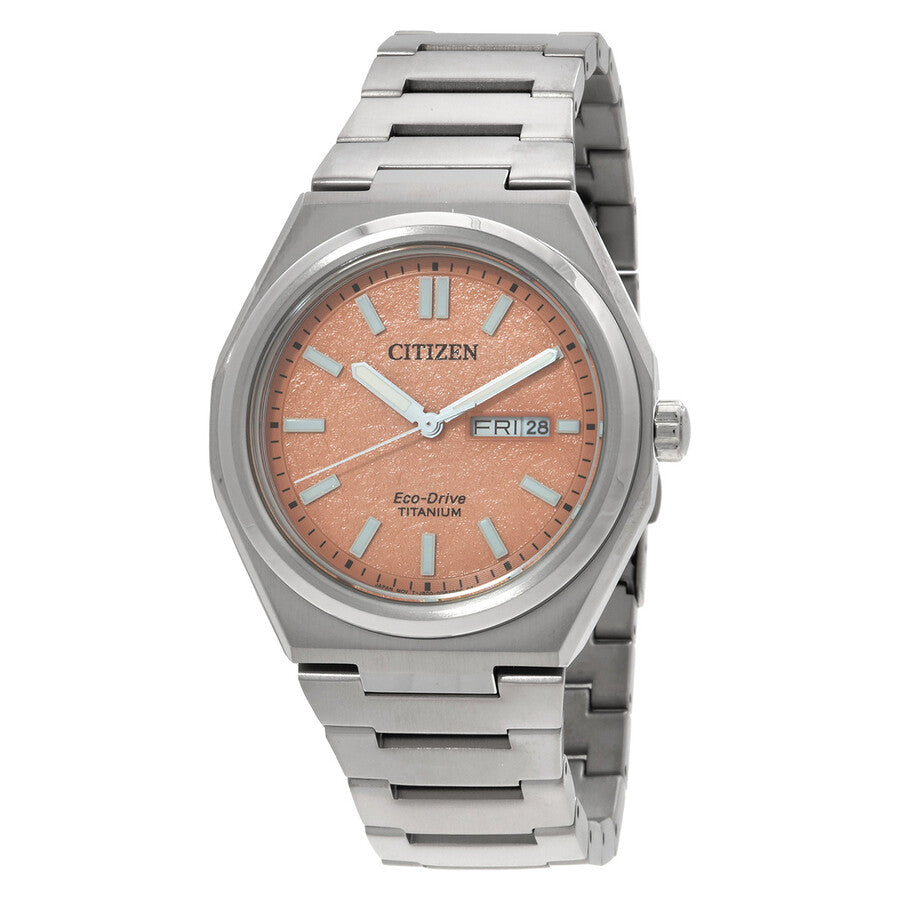 Citizen Zenshin Three-hand Orange Dial Men's Watch