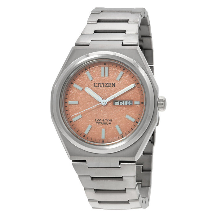 Citizen Zenshin Three-hand Orange Dial Men's Watch