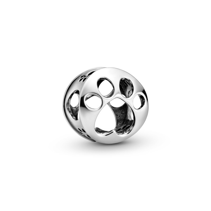 Paw Prink Openwork Silver Charm