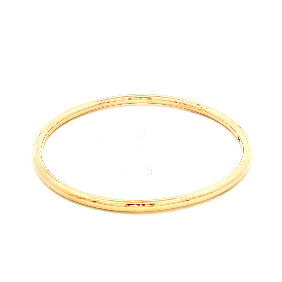 Solid Yellow Gold Childrens Bangle