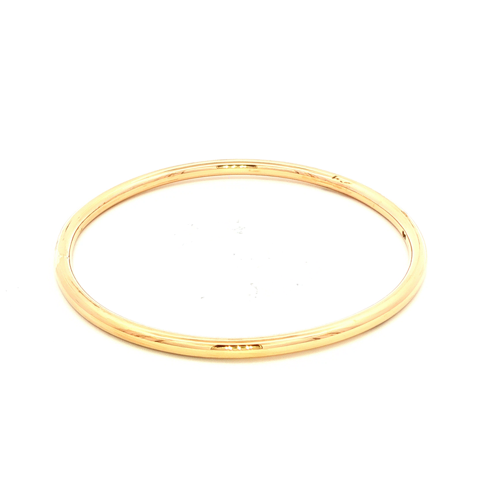 Solid Yellow Gold Childrens Bangle