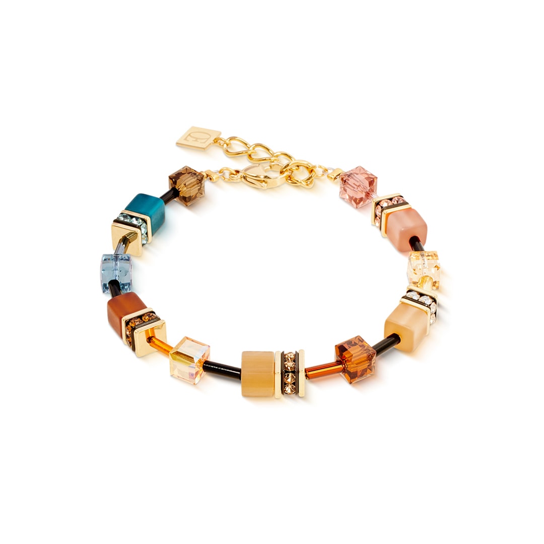 Coeur de Lion Geocube Iconic Bracelet Earth Mirage Gold