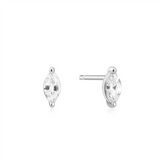 Ania Haie - Silver Marquise Solitaire Studs