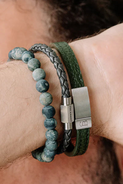 Steel & Barnett Stones Basic Kabamba 8mm Grounding Stone Bracelet