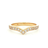 Diamond Ring in 18ct YG with 17x.02ct Dia SZ M1/2