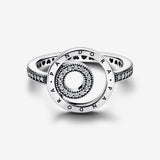 Pandora Signature Logo Circles Pavé Ring - 58