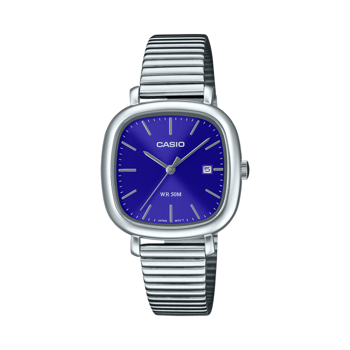 Casio Analogue Square, Blue Face LTPB166D-2A