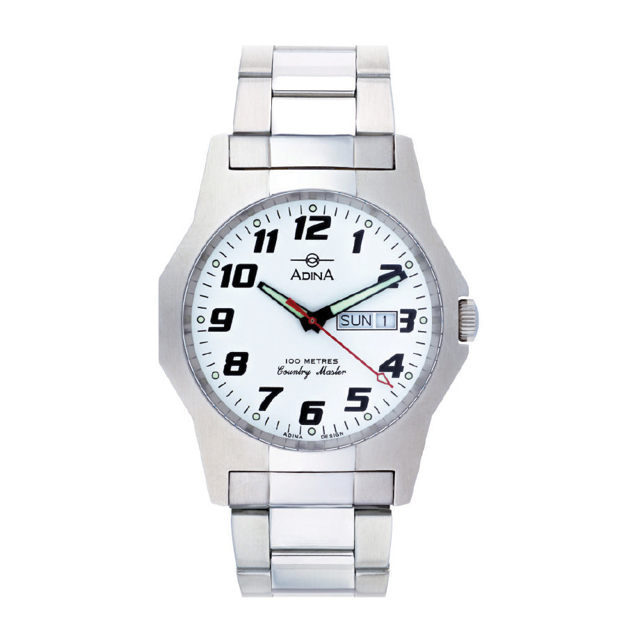 Adina Countrymaster White Dial Work Watch