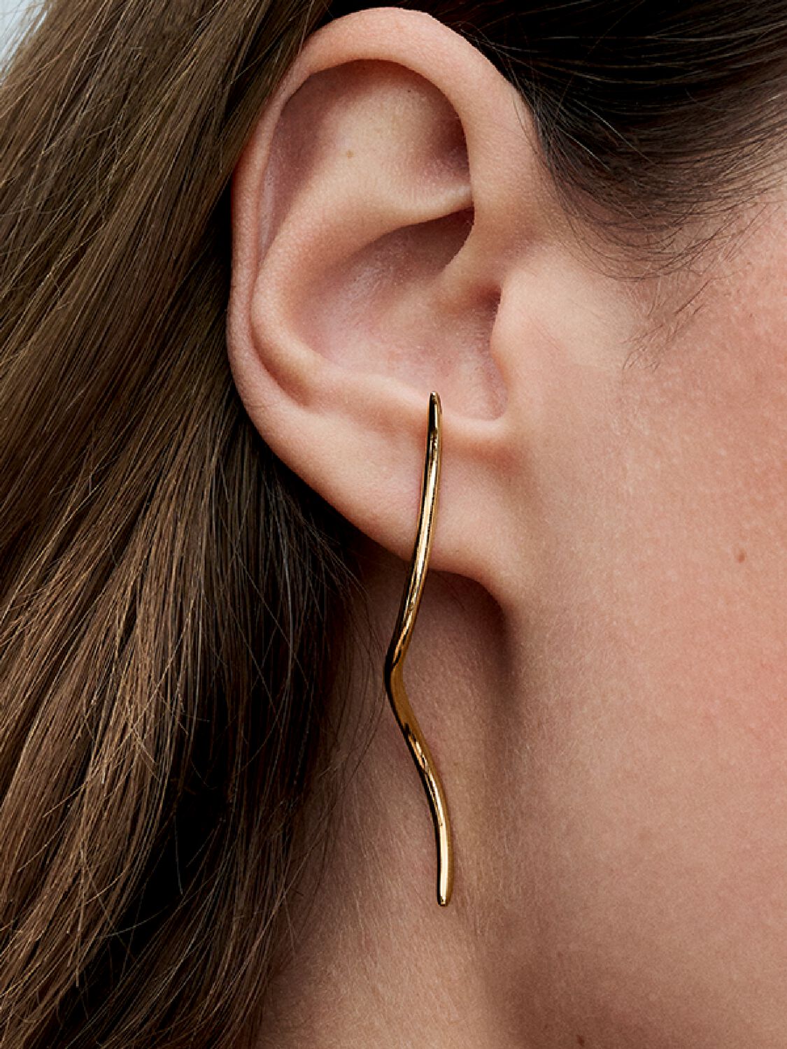 Pandora Organically Shaped Wire Stud Earrings