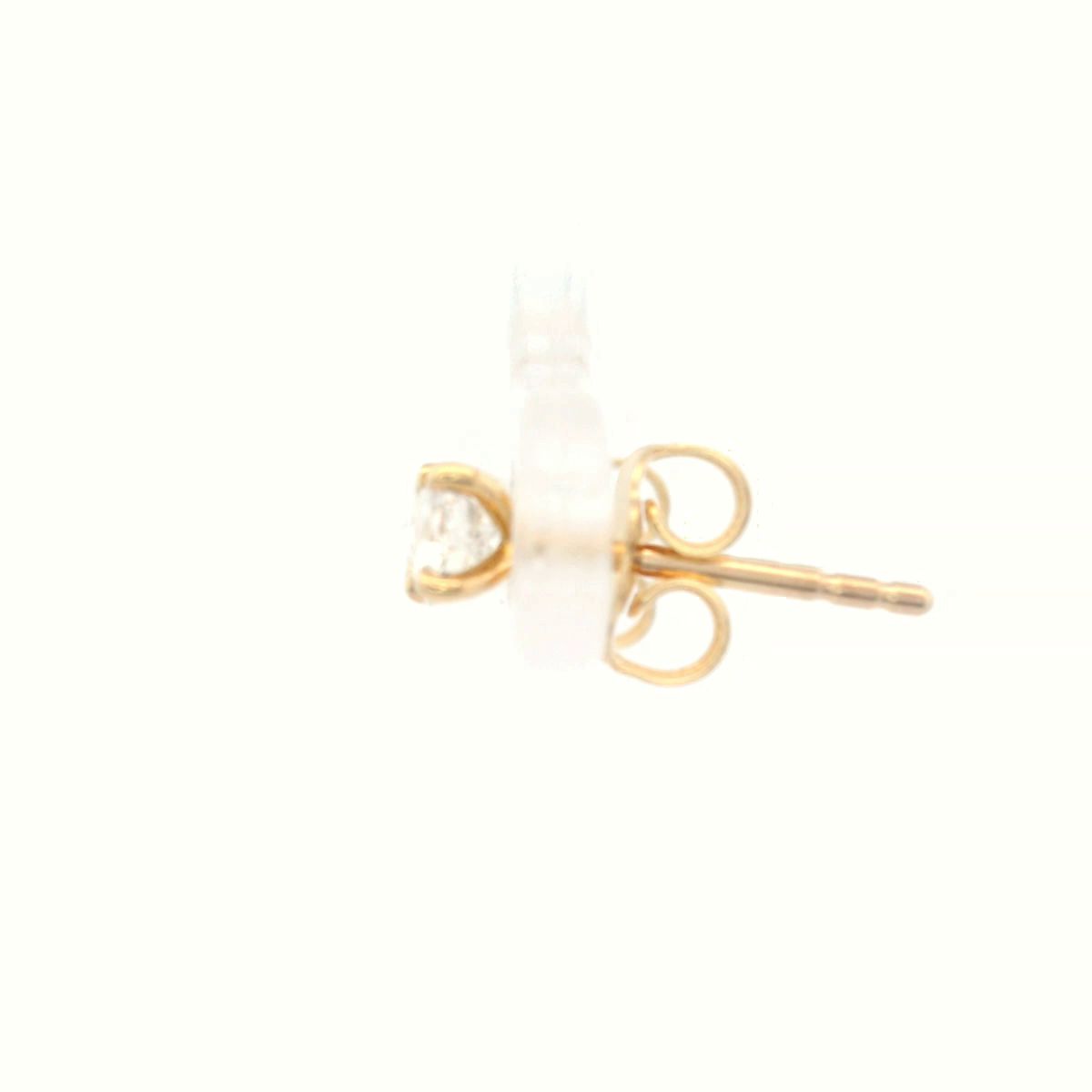18ct YG 4 Claw Studs - 2=.40ct Round GH P1