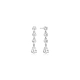 Ania Haie Molten Cascade Bezel-Set Teardrop Stud Earrings