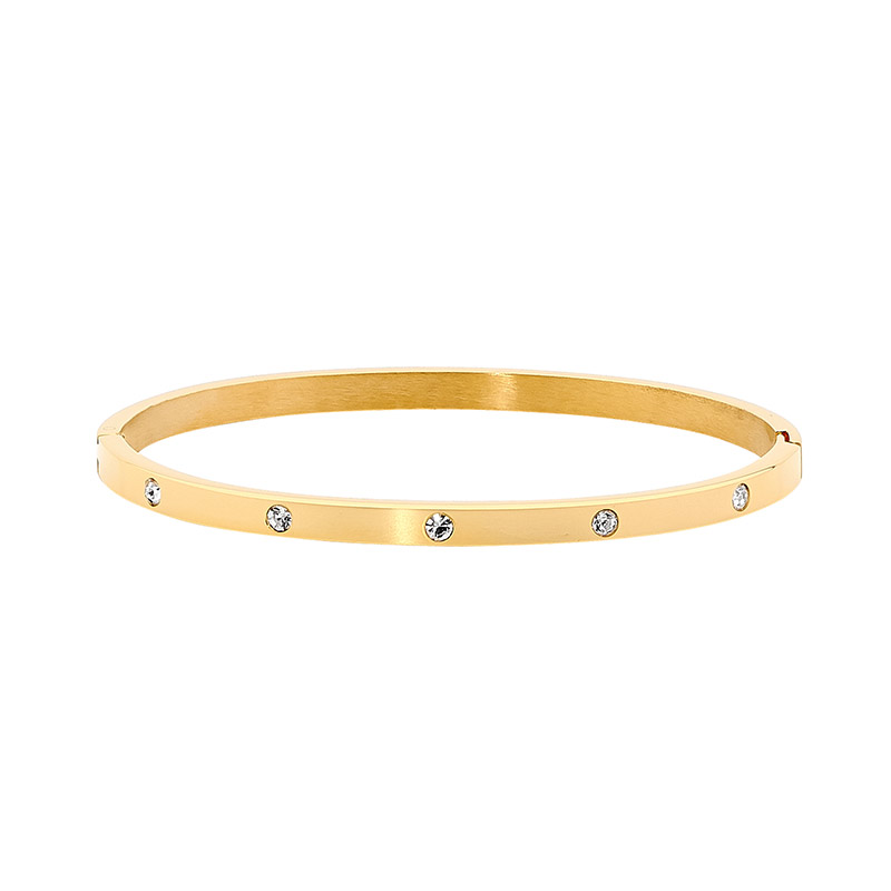 Ellani Stainless Steel Hinged Bangle