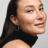 Asymmetrical Heart Hoop Earrings