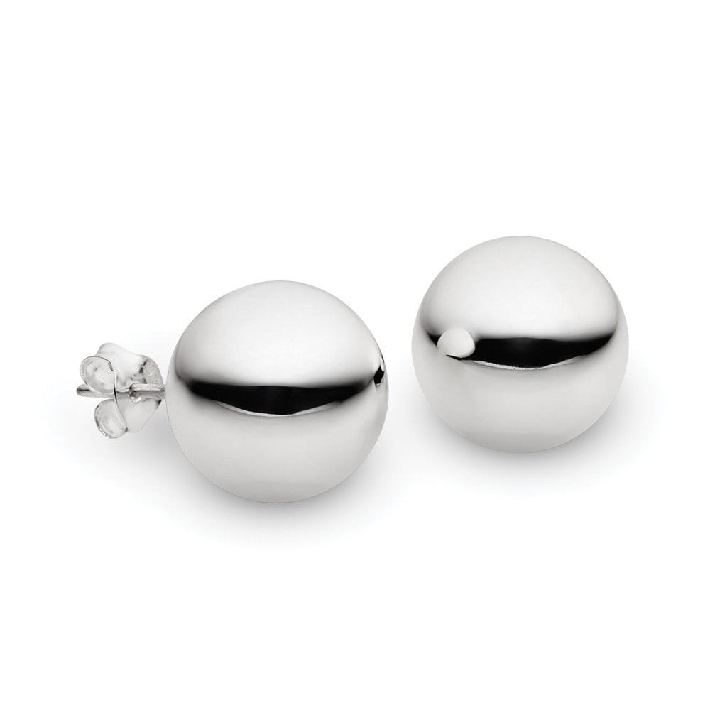 Sterling Silver Hollow Ball Stud Earring