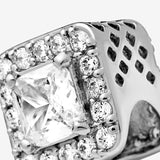Square Sparkle Halo Charm