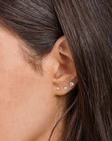Signature 9K Yellow Gold 0.25ct Lab Grown Diamond 4-Claw Stud Earrings