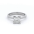 Diamond Solitaire Ring set in White Gold