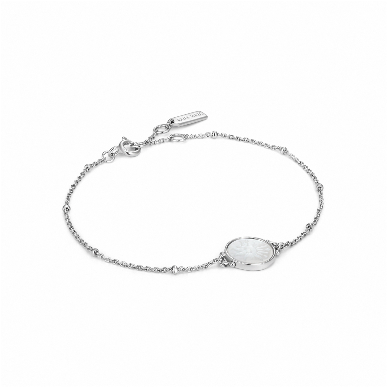 Ania Haie Sunbeam Emblem Silver Bracelet