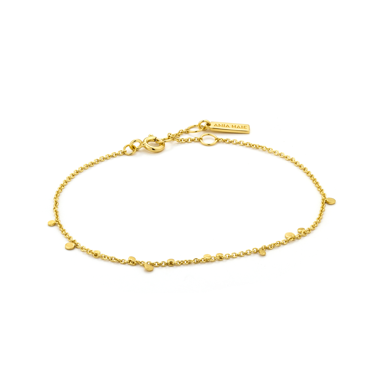 Ania Haie Gold Geometry Mixed Discs Bracelet.