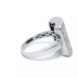 18 Carat White Gold Multi Set Dress Ring