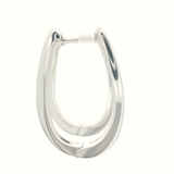 AS007 9CT W/G .50CT Dia SET OVAL HUGGIES