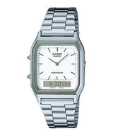 Casio Vintage AQ-230A-7D Silver Stainless Watch Unisex