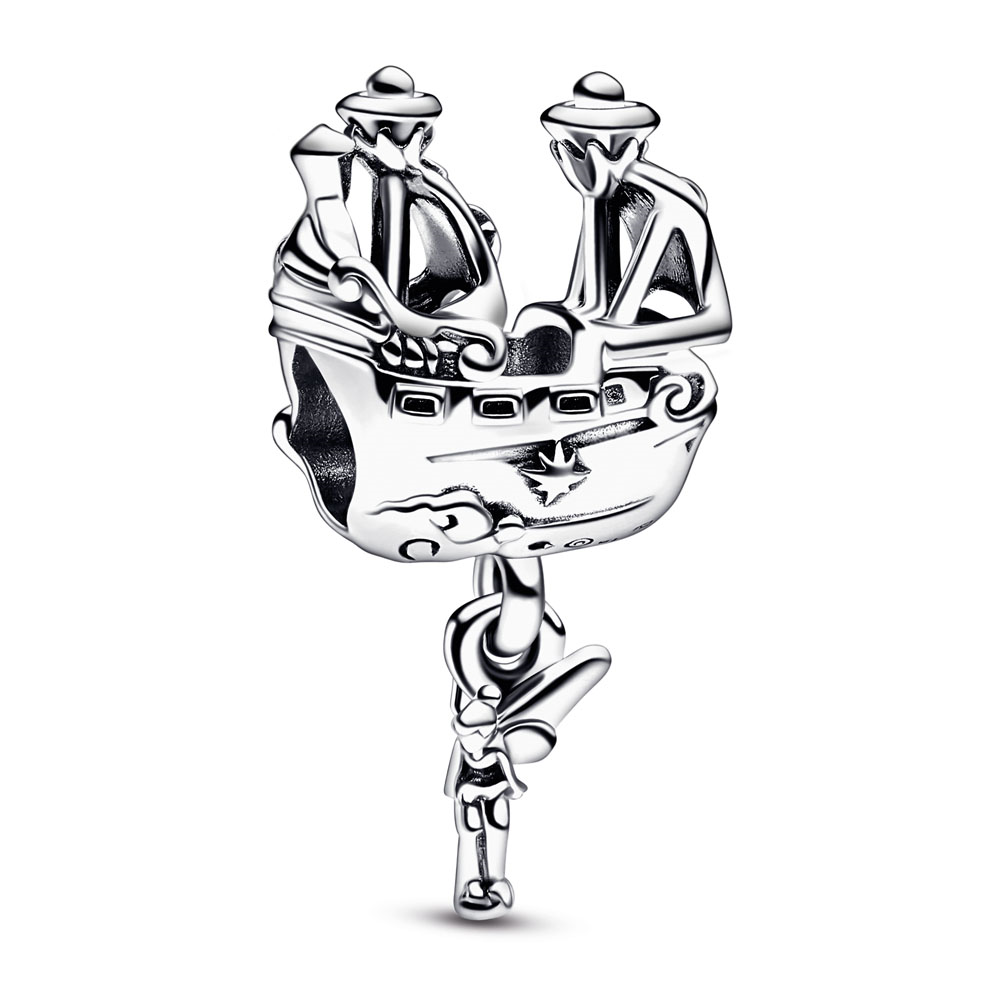 Pandora Disney Tinkerbell Hooks ship sterling silver charm