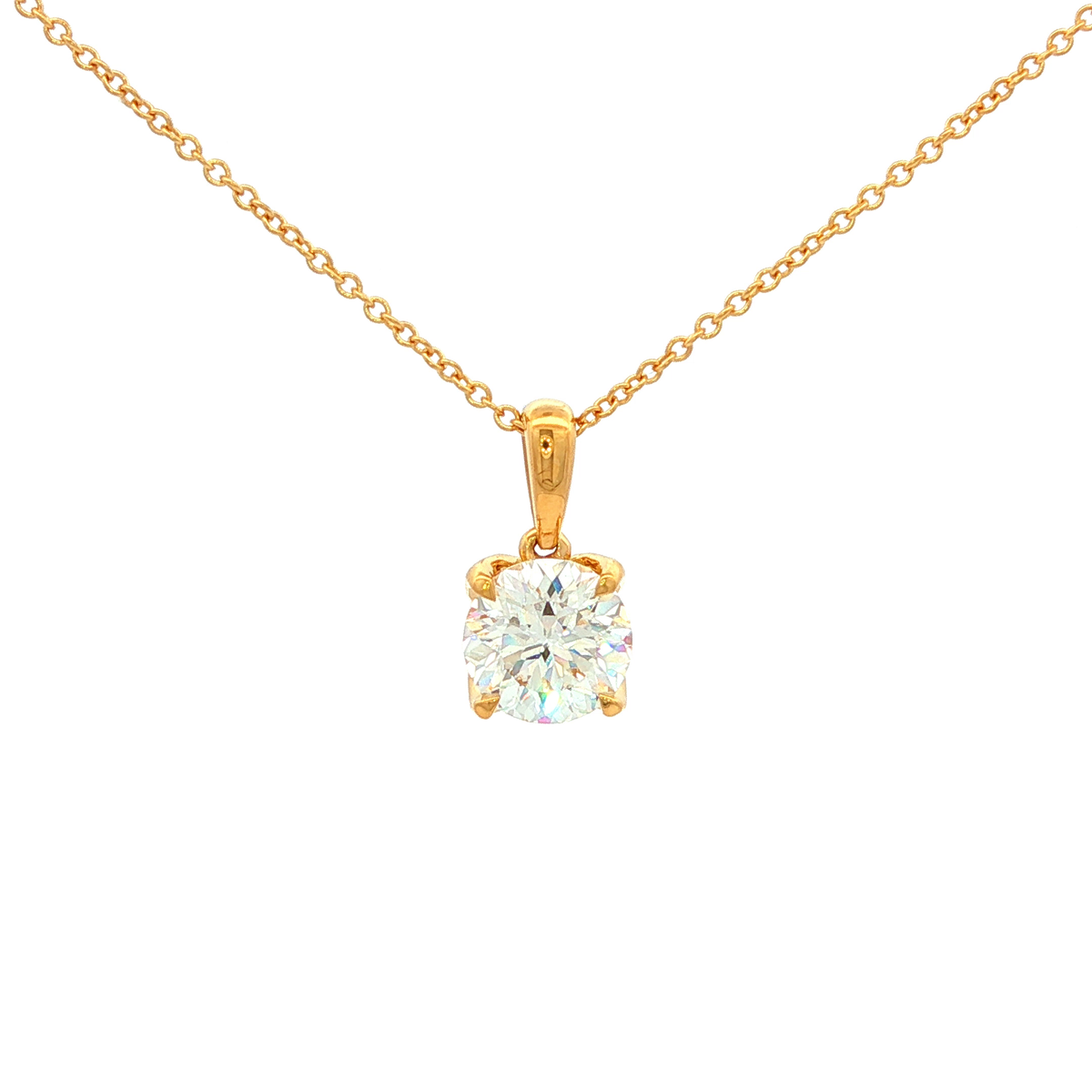 Above Love 4-Claw Lab Grown Diamond Pendant