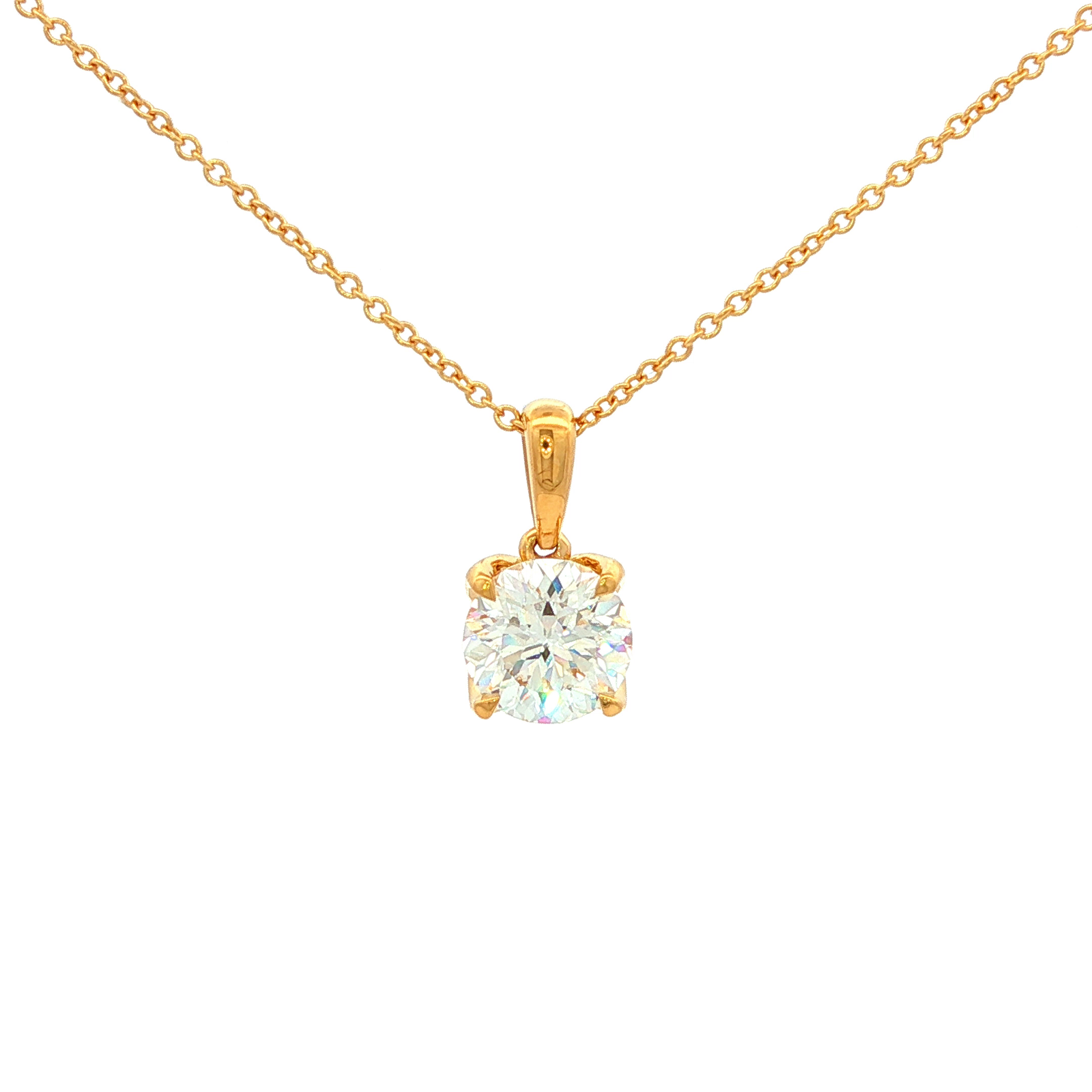Above Love 4-Claw Lab Grown Diamond Pendant