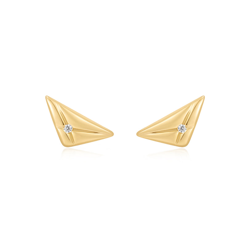 Ania Haie Silver Triangle Kiss Studs