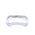 9CT WHITE GOLD PLAIN WAVE RING