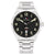 Tommy Hilfiger Silver Steel Black Dial Men's Watch