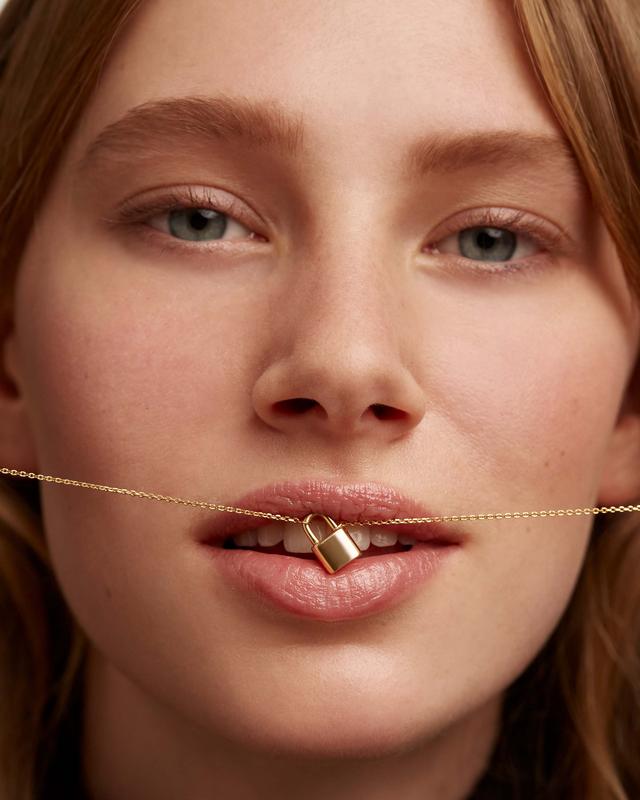 PDPAOLA Engrave Me Bond Gold Necklace