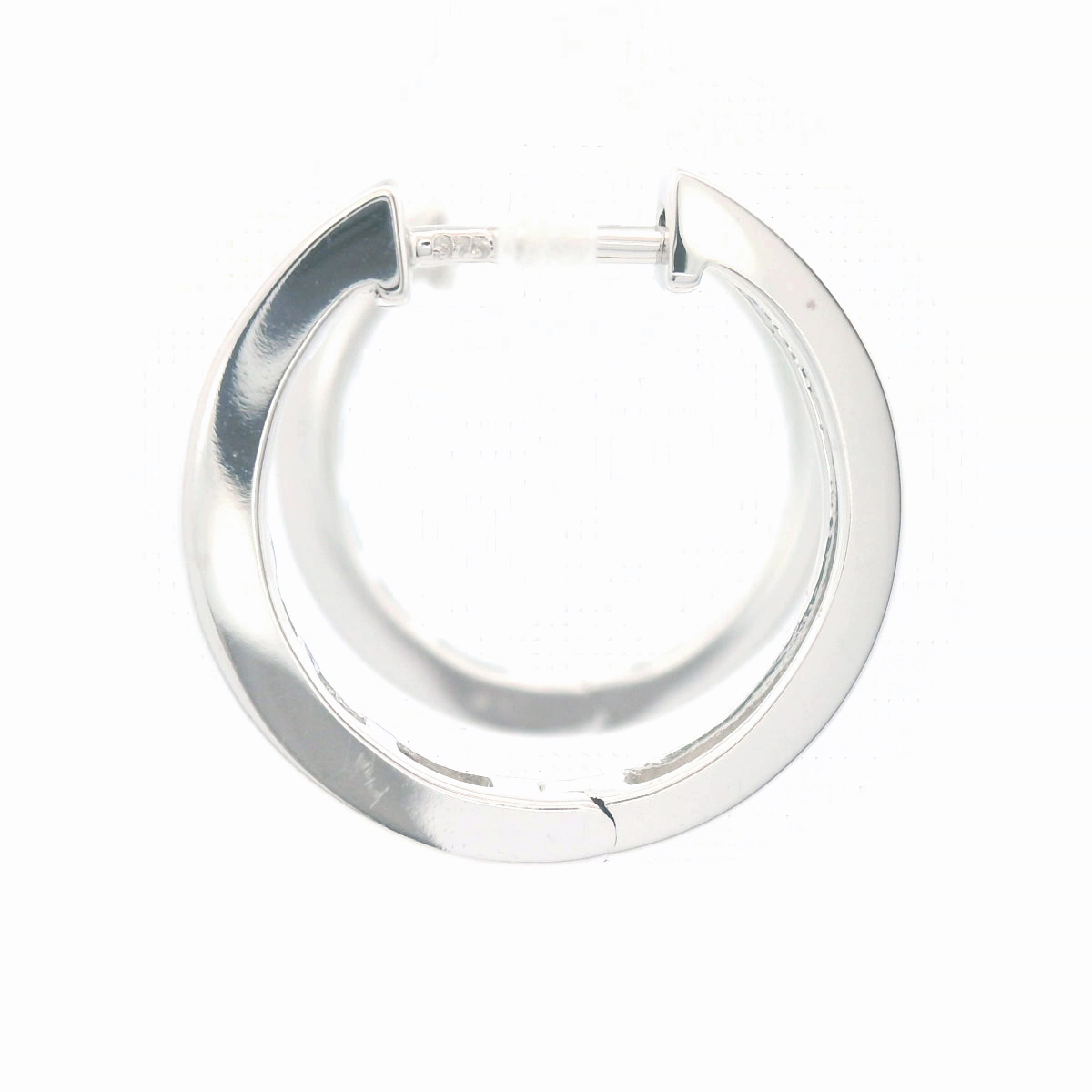 14K 0.50CT Dia RND HOOP EARRINGS WG