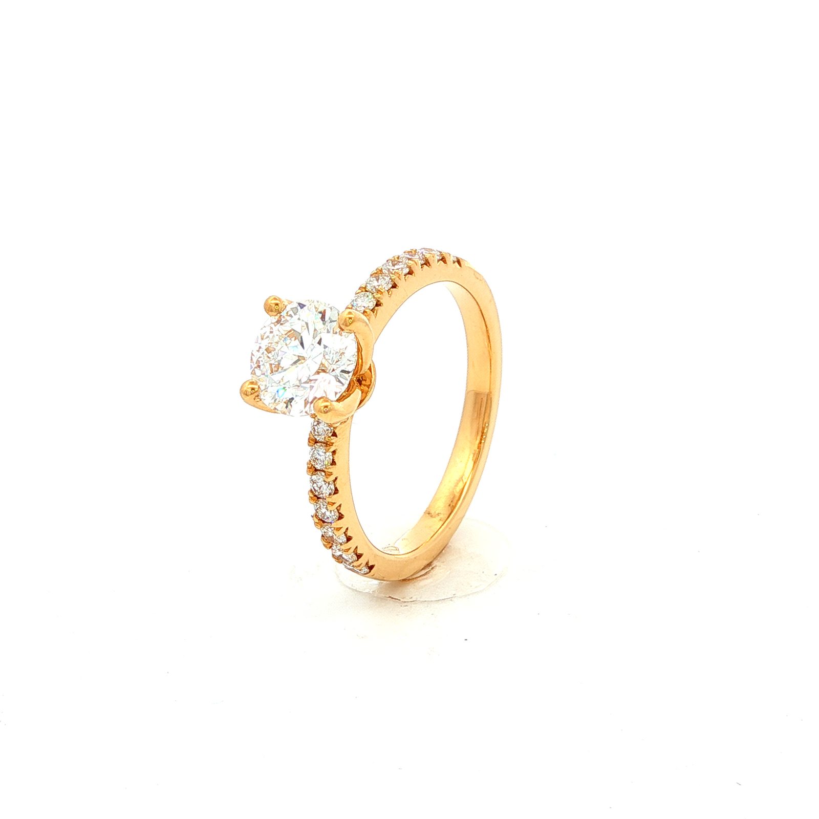 Engagement Ring Above Love Lab Grown Diamond Solitaire