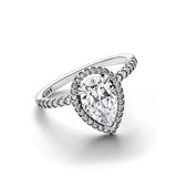 Pandora Sparkling Pear Halo Ring