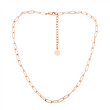 Ellan Stainless Steel Paperclip Chain 40+5cm