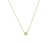 Gold Plated Necklace With Mini Circle Cubic Zirconia Star Pendant