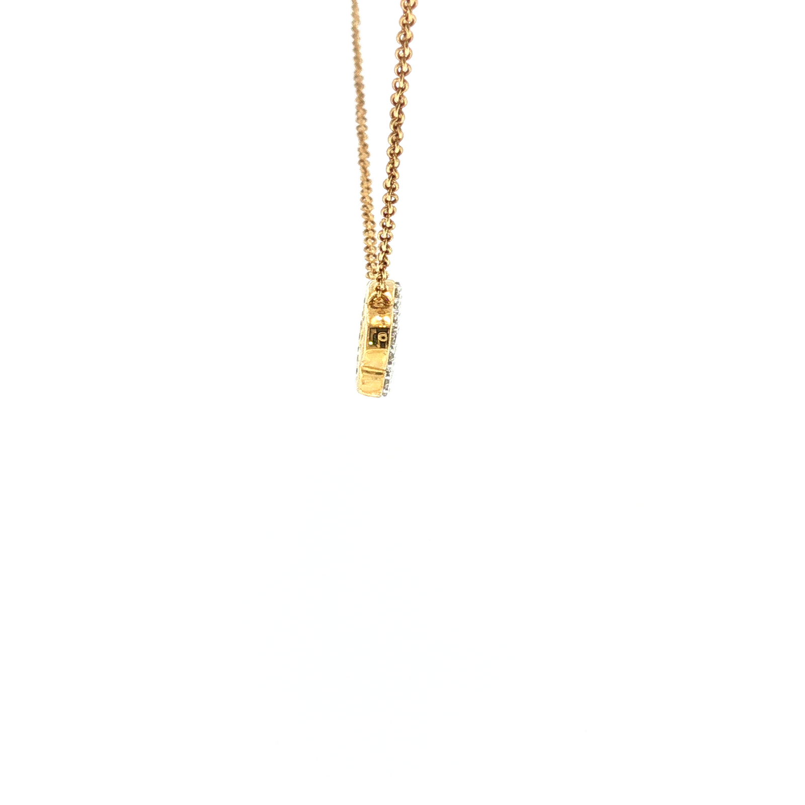 Signature 9K Gold Lab Grown Diamond Clover Necklace