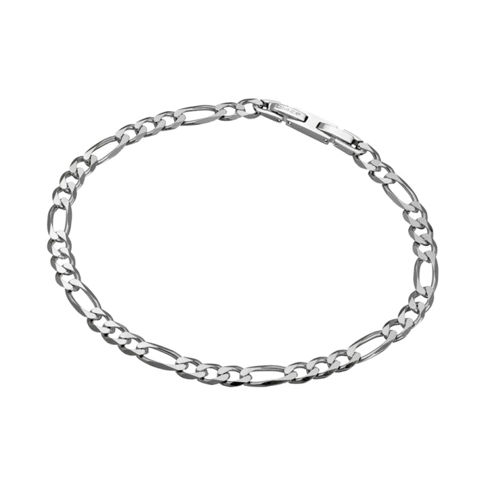 Blaze Stainless Steel 6mm Figaro Link Bracelet