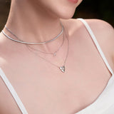 Ania Haie Silver Kiss Pavé Necklace